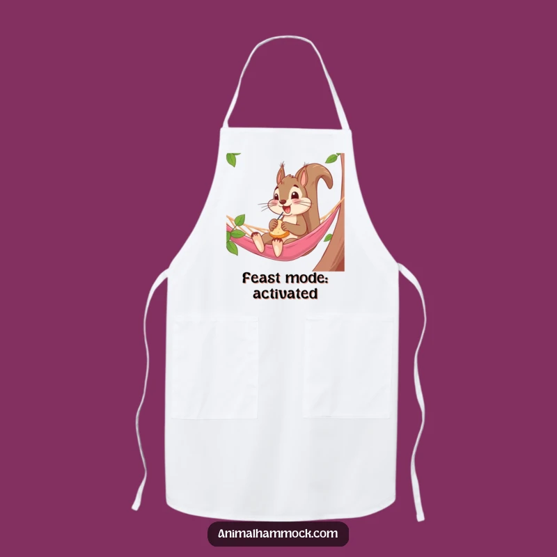 Funny Squirrel Hammock Apron: Cook with Nutty, Comedic Style