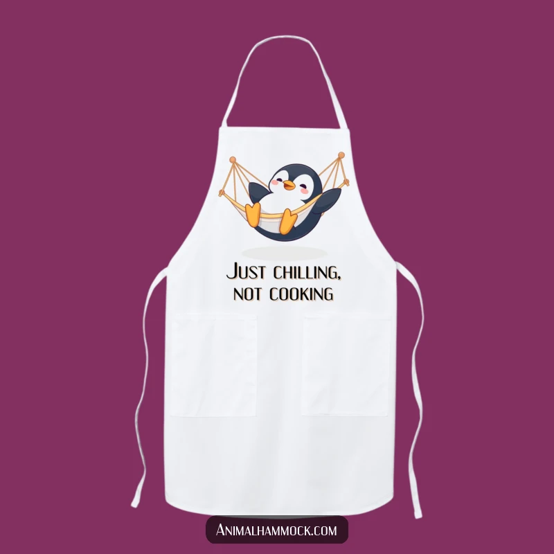 Funny Penguin Hammock Apron: Cook with Comedic, Arctic Style