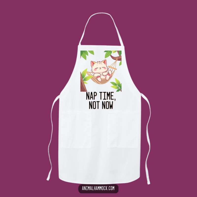 Funny Cat Hammock Apron: Euphoric Chef Cat for Kitchen Fun