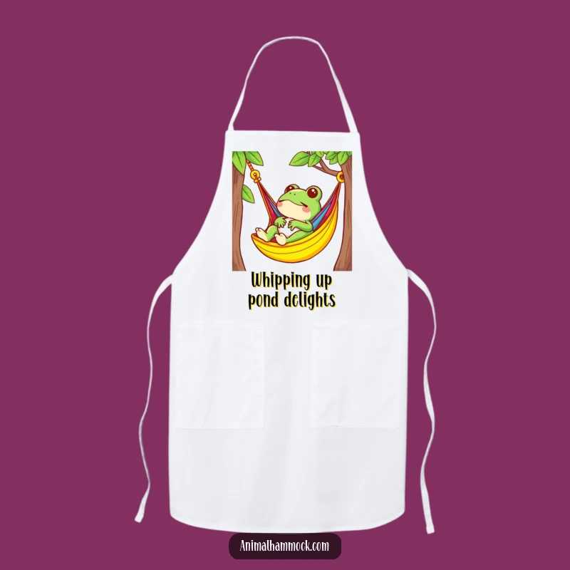 Funny Frog Relaxing Apron: Kitchen Chill Vibrant Chef Gift