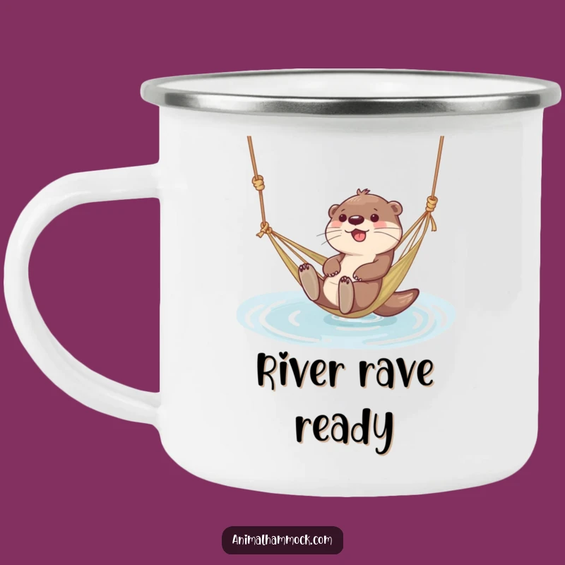 Funny Otter Hammock Camping Mug: Giggling Water Fun - The Ultimate Funny Gift