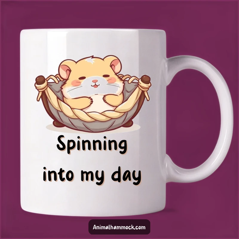 Funny Hamster Hammock Mug - Joyful Tiny Pet Gift for Happy Mornings