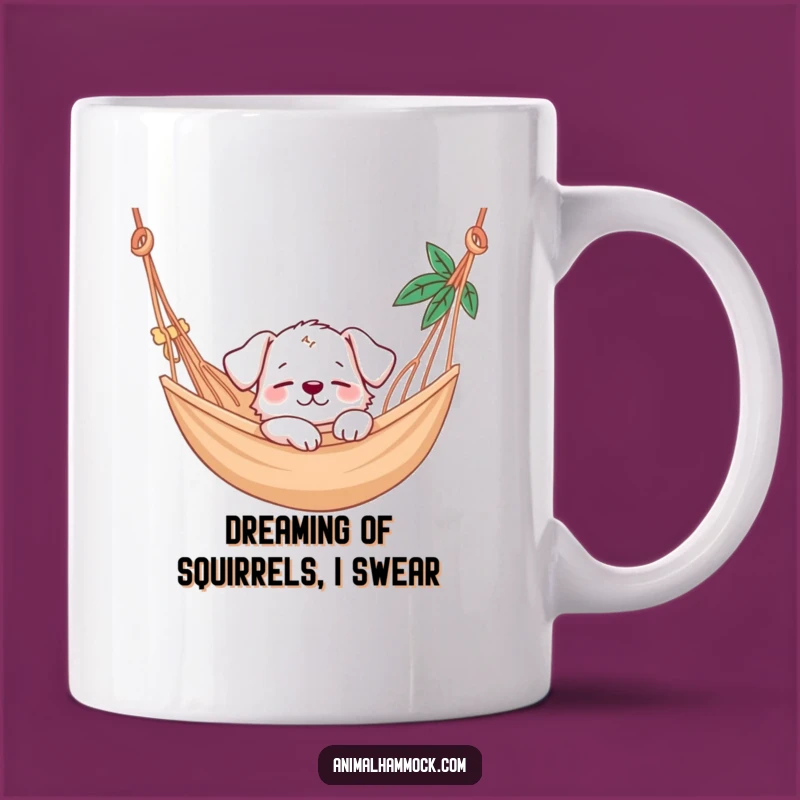 Funny Puppy Hammock Nap Mug: Adorable Sleeping Dog Gift for Ultimate Relaxation