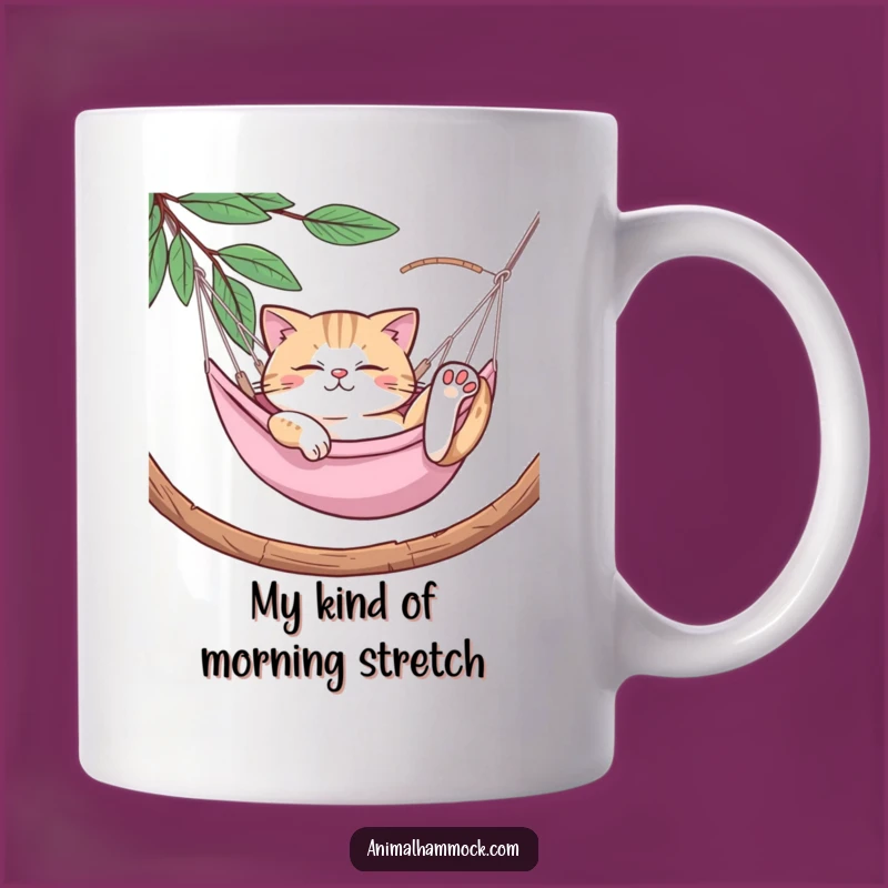 Funny Relaxed Cat Hammock Mug: A Purr-fectly Comfy Gift Idea