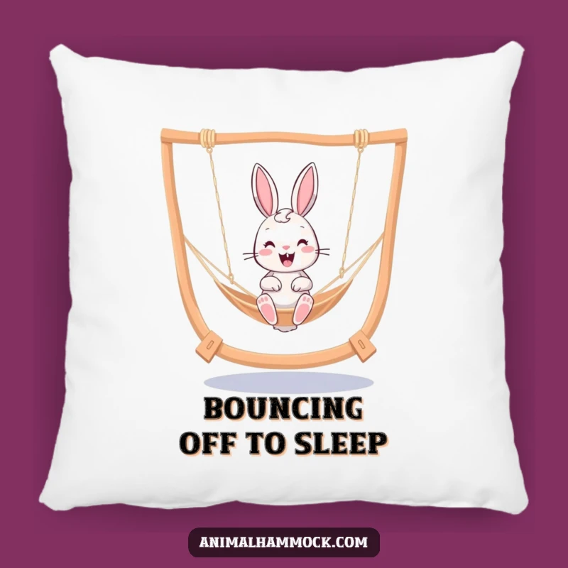 Funny Bunny Hammock Pillow - Cozy Comfort & Cheerful Accent Gift