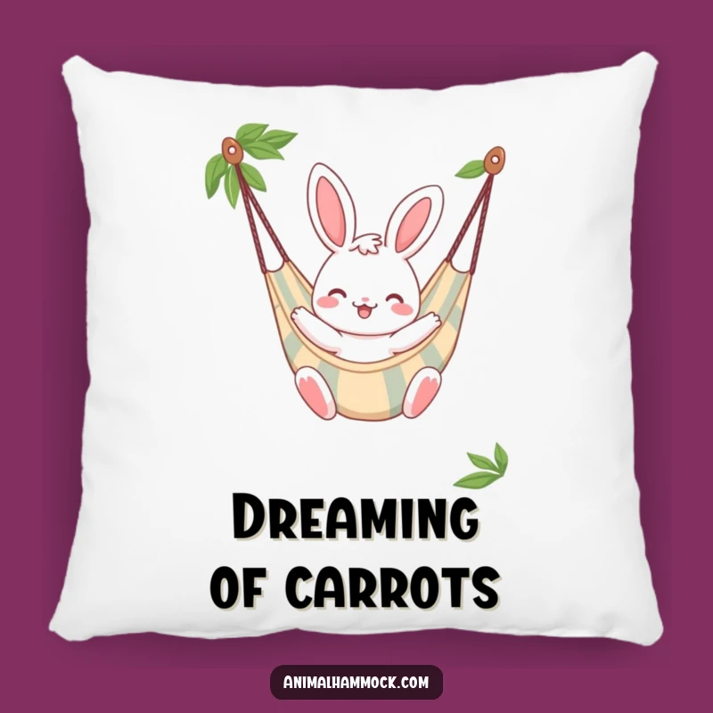 Funny Bunny Hammock Pillow: Cheerful Bounce Comfort for Cozy Spaces