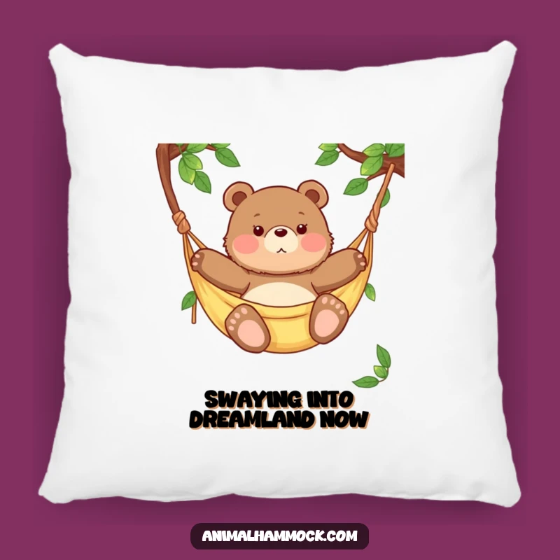 Funny Chubby Bear Cub Hammock Pillow - Cozy Comfort & Hilarious Accent Gift
