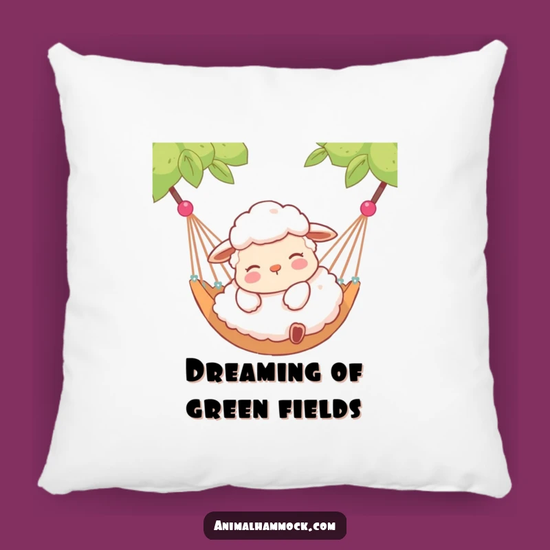 Funny Contented Sheep Hammock Pillow - Cozy Comfort Gift for Sheep Lovers