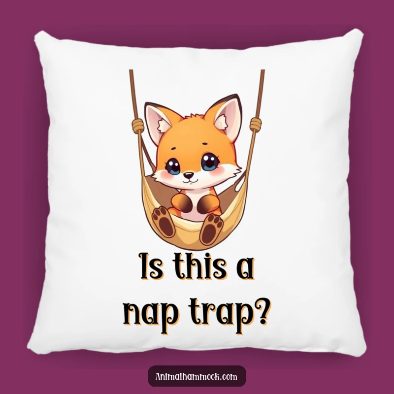 Funny Fox Hammock Pillow - Cozy Comfort & Curious Accent Gift