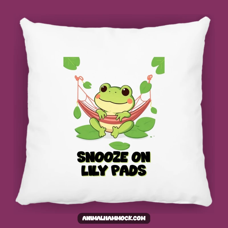 Funny Frog Hammock Pillow: Cozy Grinning Comfort, Perfect Decorative Gift