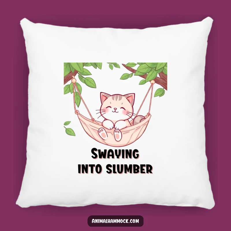 Funny Cat Hammock Pillow: Cute Relaxation Cushion for Cozy Comfort!