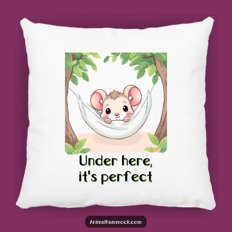 Funny Mouse Peeking Pillow: Cozy Hammock Hideaway Comfort Gift
