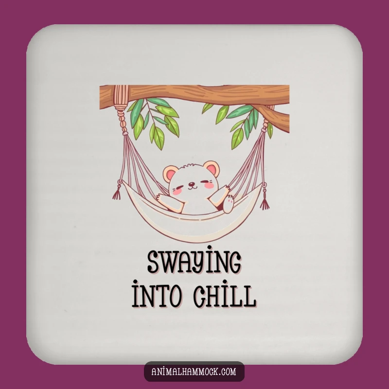 Funny Cute Animal Hammock Protector Coaster - Hilarious Gift!