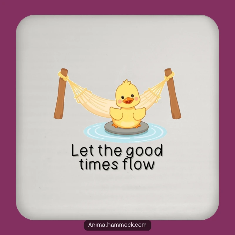 Funny Duckling Hammock Coasters: Protect Surfaces with Cheerful Humor