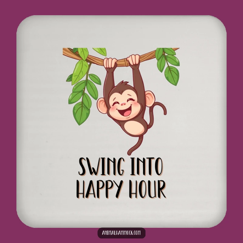 Funny Monkey Hammock Coaster: Protect Surfaces with Giggles, Perfect Funny Gift
