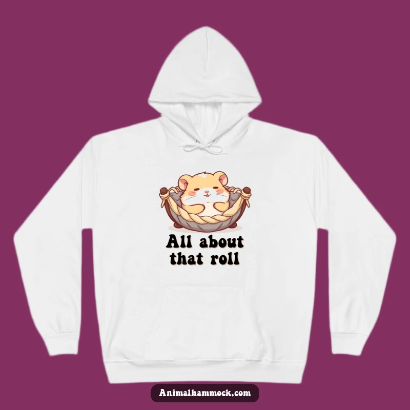 Funny Hamster Hammock Hoodie - Cozy and Cheerful Gift for Hamster Fans