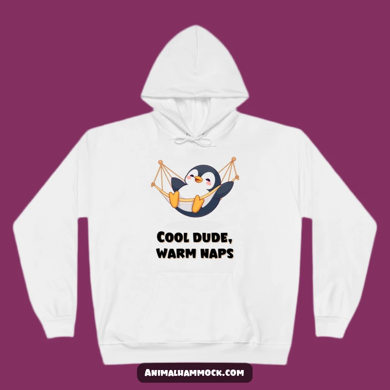 Cozy Funny Penguin Hammock Hoodie: Warmth Meets Whimsical Fun