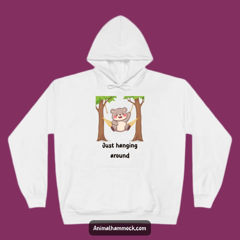Funny Bear Cub Hammock Hoodie - Cozy Up with Playful Cub Comfort