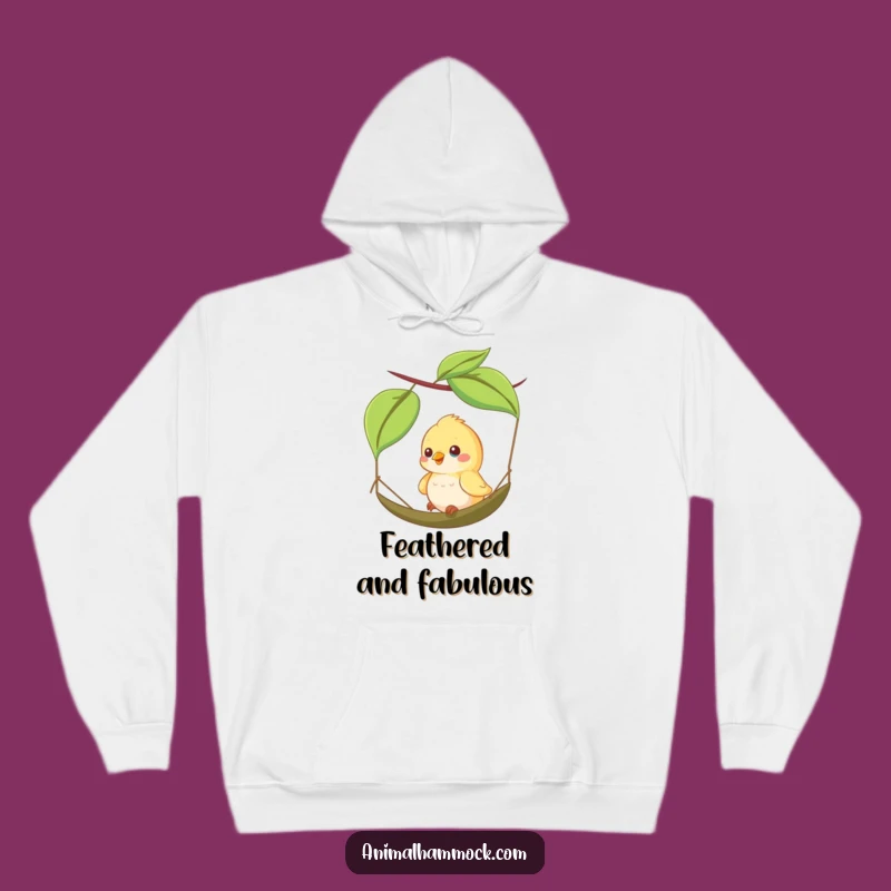 Funny Happy Bird Leaf Hammock Hoodie - Cozy Swing Comfort & Hilarious Gift