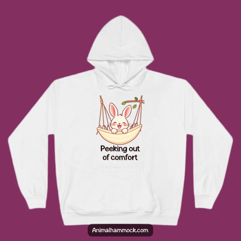 Funny Rabbit Hammock Hoodie - Cozy Relaxation, Hilarious Warm Gift!