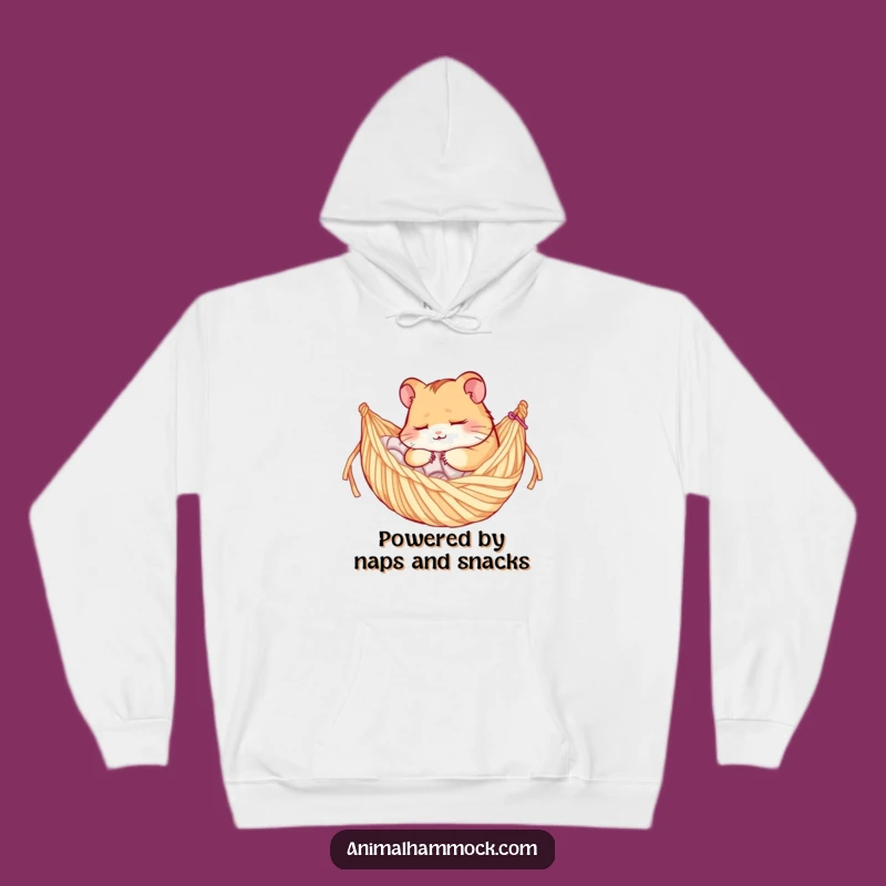 Funny Sleepy Hamster Yarn Hammock Hoodie - Ultimate Cozy & Humorous Gift for Relaxation