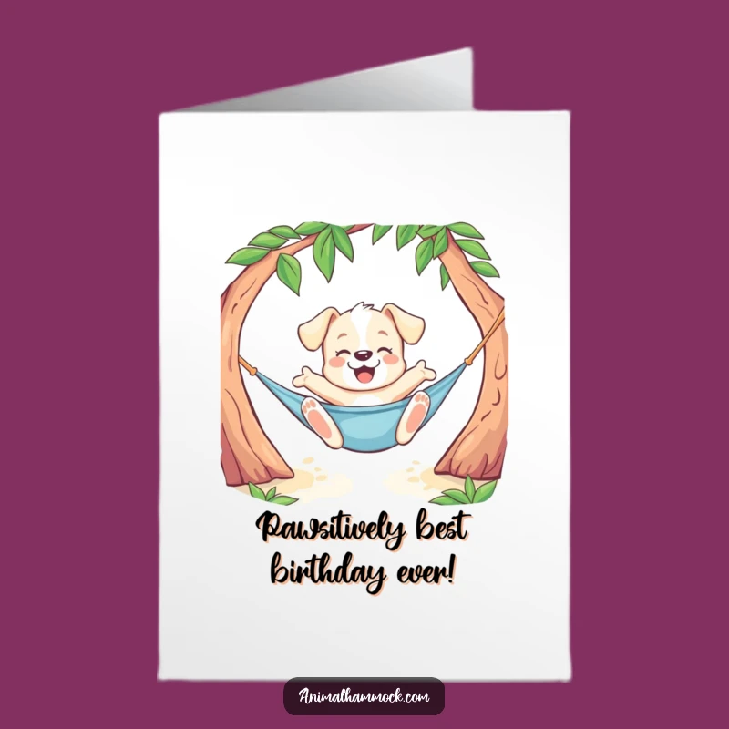 Free Printable Puppy Birthday Card: Funny Stretch, Playful Downloadable Gift