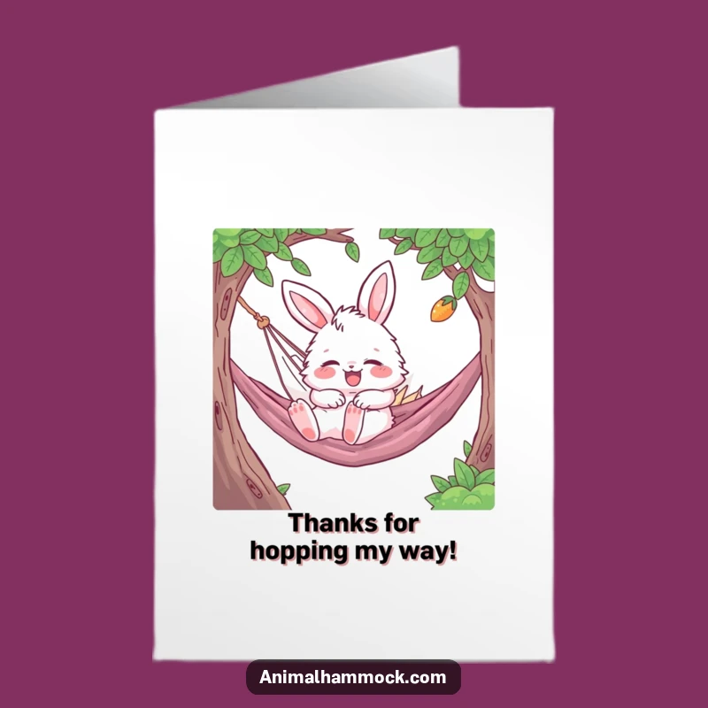 Free Printable Bunny Thank You Card: Sleepy Floof, Heartfelt Downloadable Gift