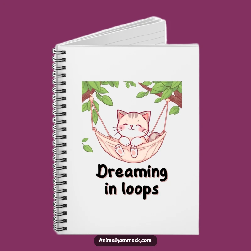 Funny Cat Hammock Notebook: Journal Your Thoughts with Relaxed Fun!