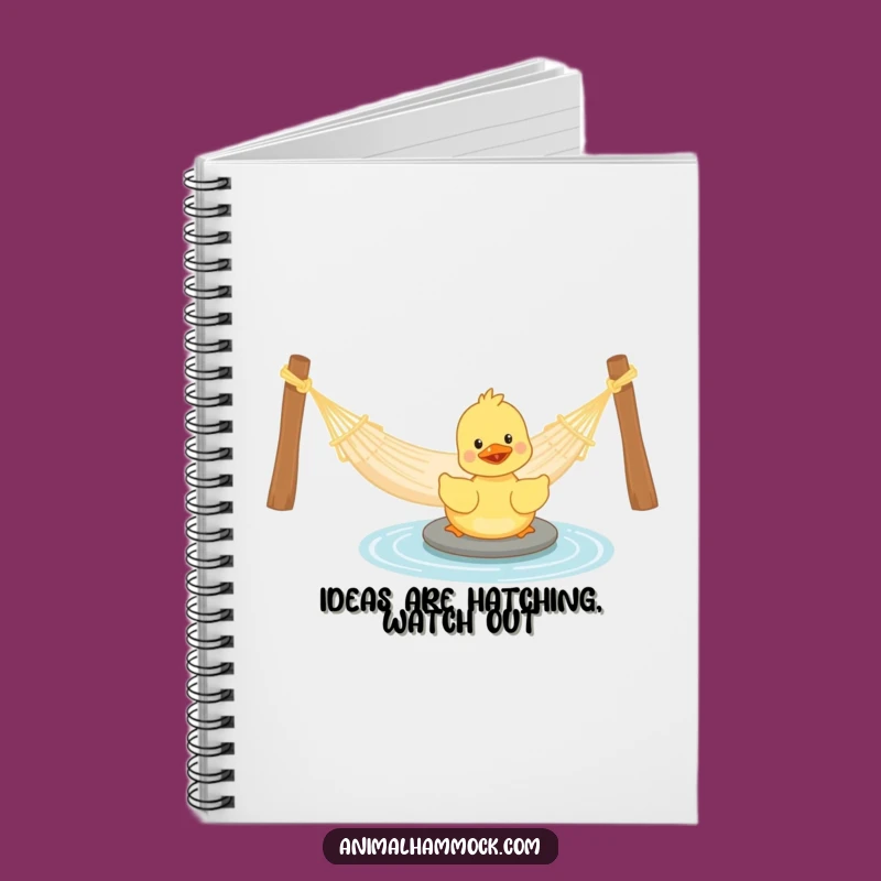 Funny Duckling Hammock Notebook: Jot Down Ideas with Playful Flair