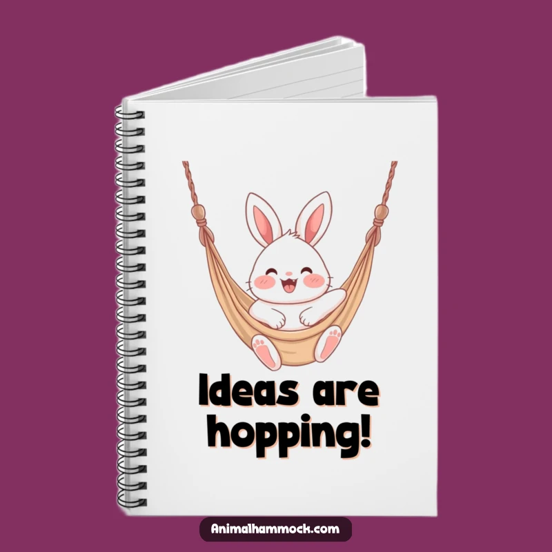 Funny Bunny Hammock Notebook - Jot Down Joyful Ideas with Cute Humor