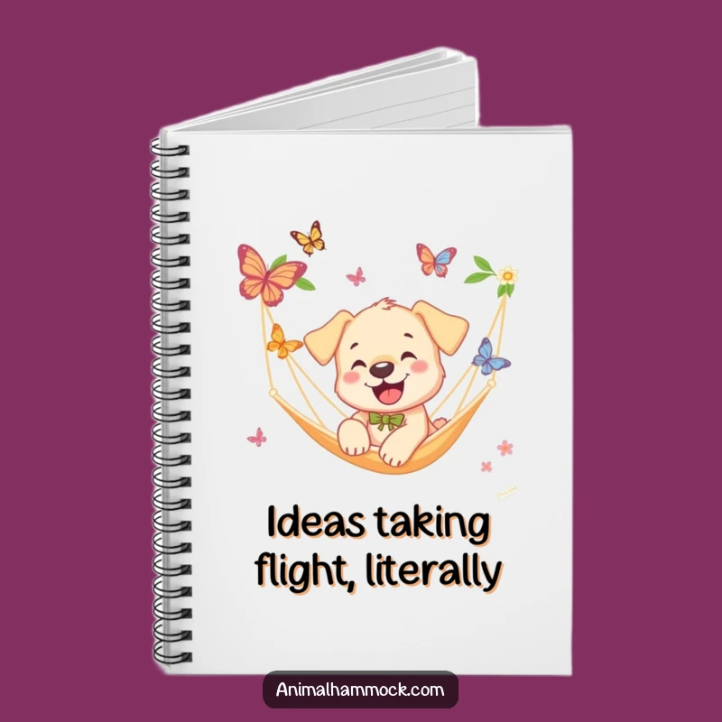 Funny Puppy Hammock Notebook: Jot Down Fun with Playful Flair