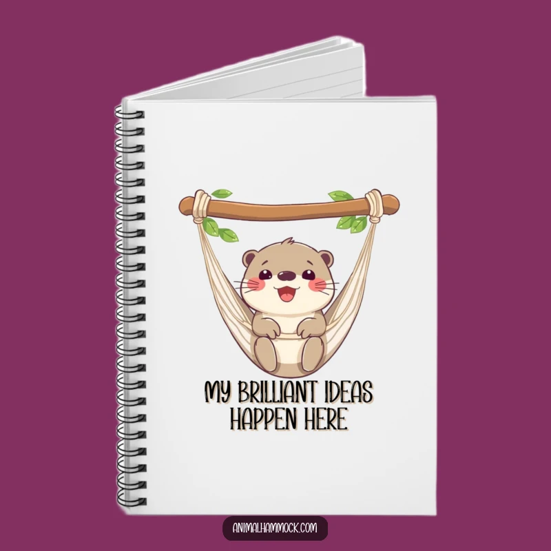 Funny Otter Hammock Notebook - Hilarious & Inspiring Journal for Ideas