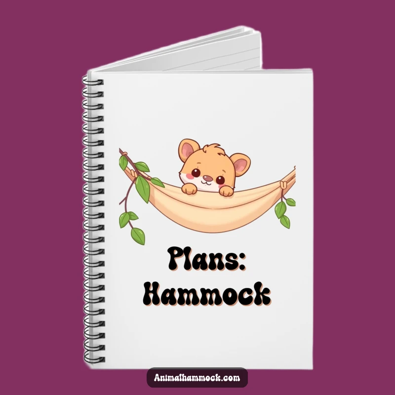 Funny Hammock Animal Notebook - Jot Down Ideas with Humor, Lined Pages, Perfect Funny Gift