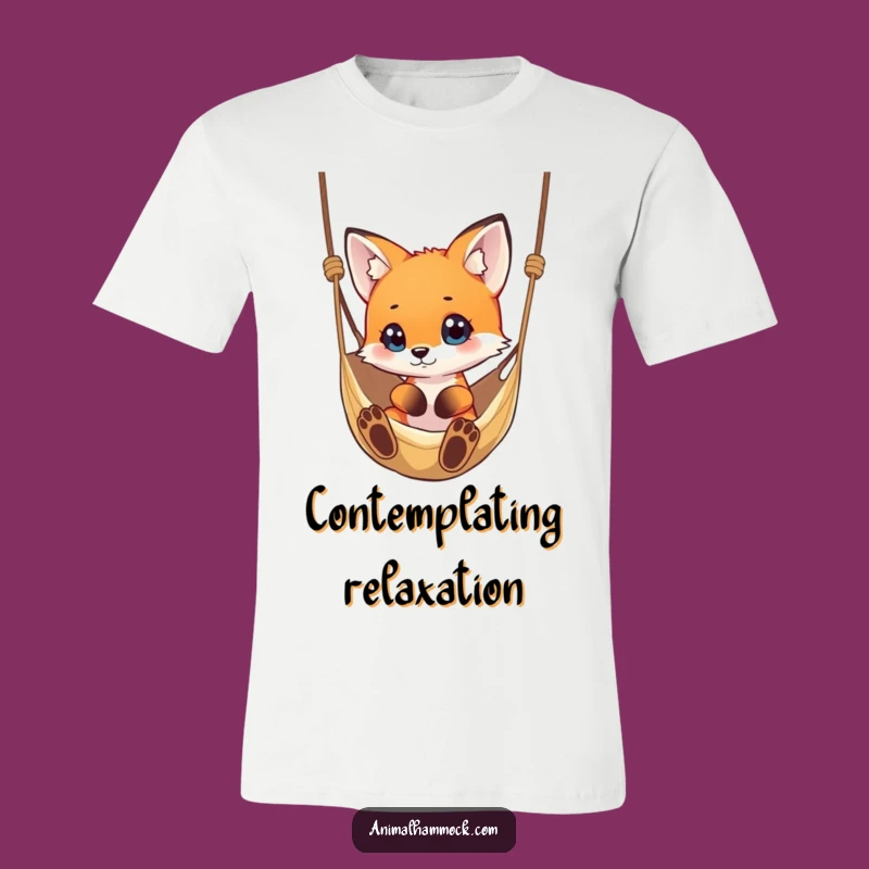 Funny Fox Hammock T-Shirt - Curious & Clever Gift for Fox Lovers
