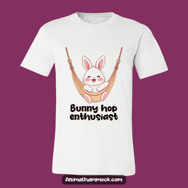 Funny Bunny Hammock T-Shirt - Express Excitement with Cute Rabbit Tee