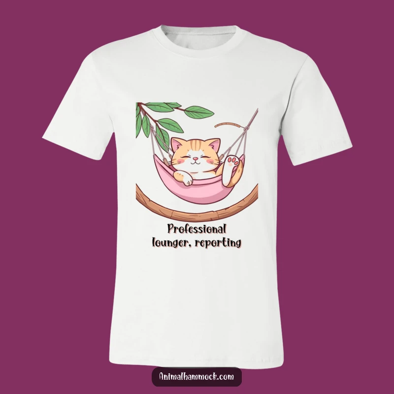 Funny Cat Hammock T-Shirt: Embrace Ultimate Relaxation Humor