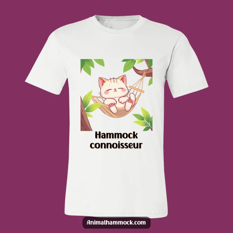 Funny Euphoric Cat Hammock T-Shirt: Hilarious Gift for Ultimate Cat Lovers