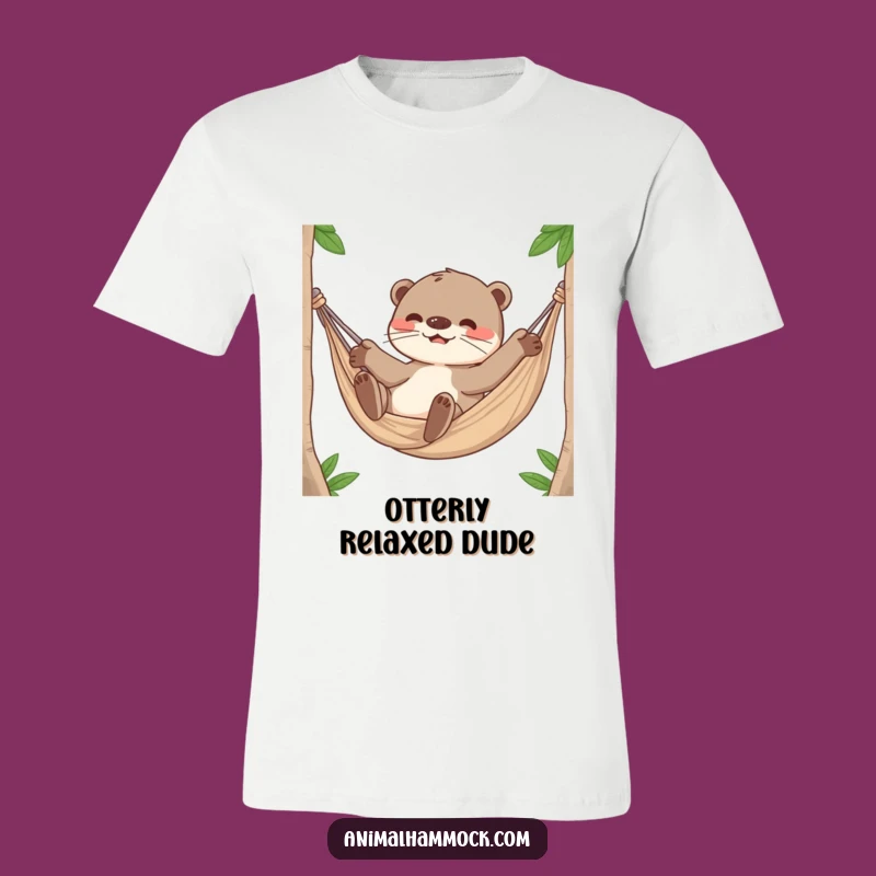 Funny Otter Hammock T-Shirt: Hilarious Rolling Gift for Otter Fans