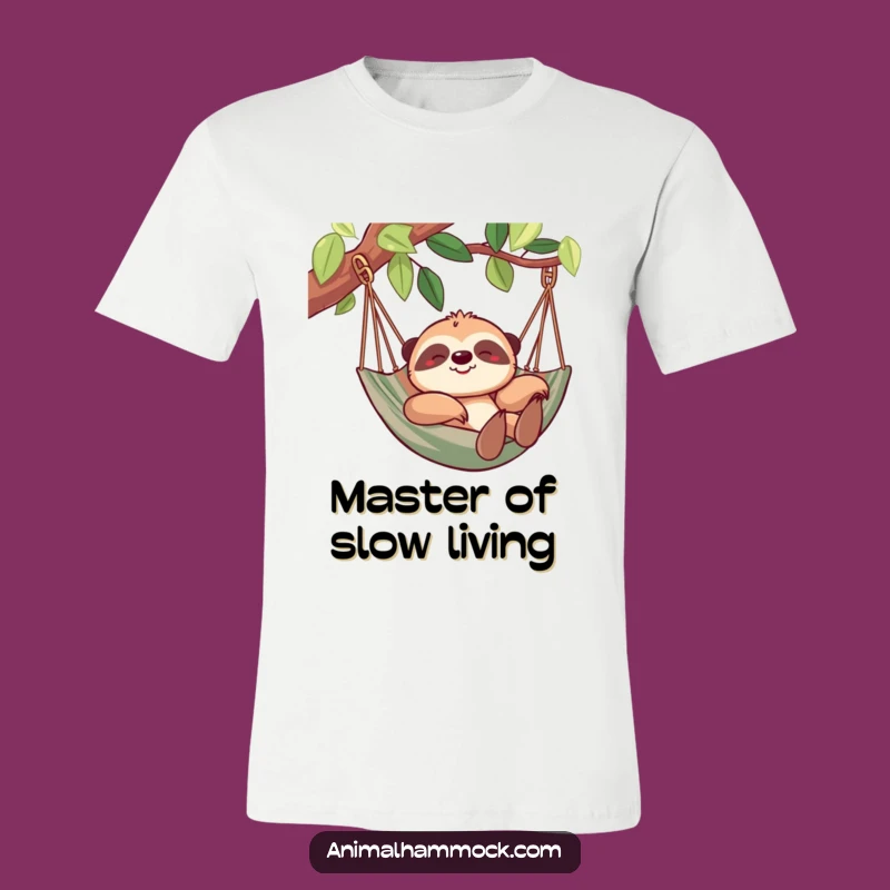 Funny Sloth Hammock T-Shirt - Ultimate Relaxation Apparel for Chill Vibes