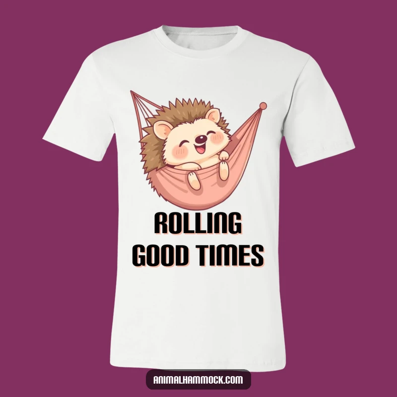 Funny Hedgehog Hammock T-Shirt: Wear Your Giggles with This Hilarious Tee!