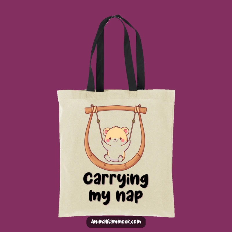 Funny Swinging Animal Tote Bag: Cute Critter Hammock Accessory, Handy Funny Gift