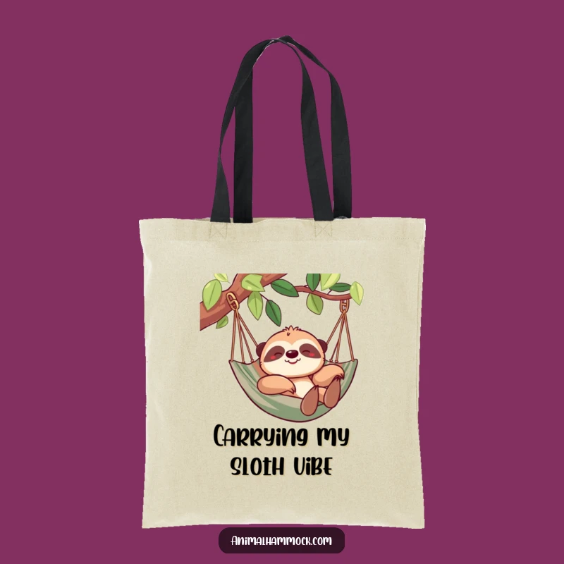 Funny Sloth Hammock Tote Bag - Carry Your Chill with This Hilarious Accessory