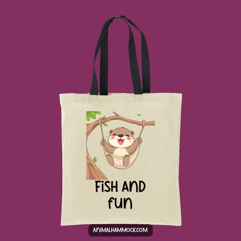 Funny Otter Swing Tote Bag: Carry Playfulness with Aquatic Style, a Charming Funny Gift